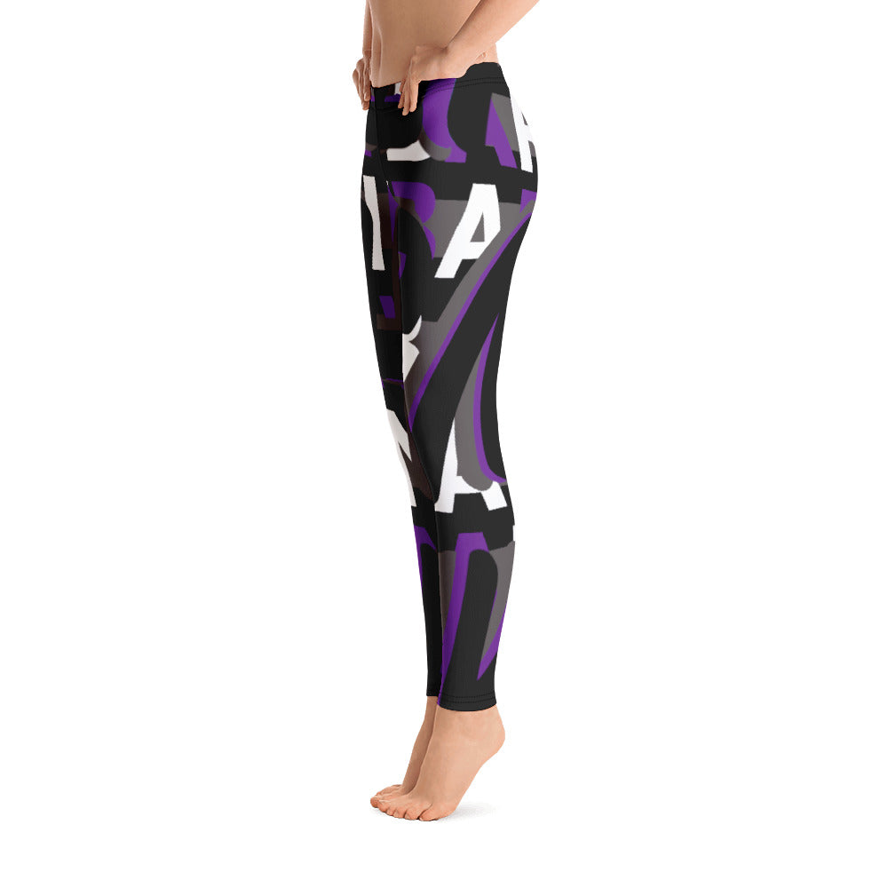 MONEYBARE Boss Fancy FTB-1 "Contouresque" Leggings - Purple in Icon