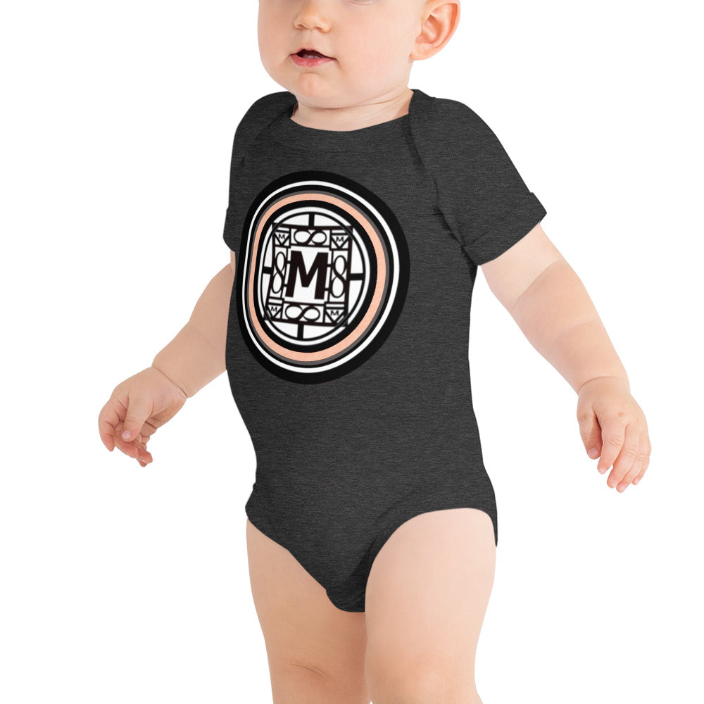 MONEYBARE TTT-1 Baby Bodysuit One-Piece Onesie - Peach