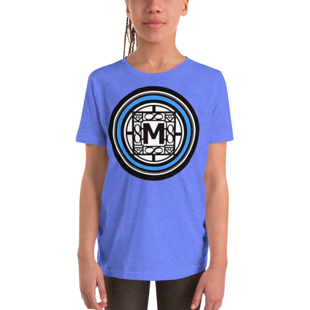 MONEYBARE TTM-1 Youth Short Sleeve Premium T-Shirt - Aqua In Icon