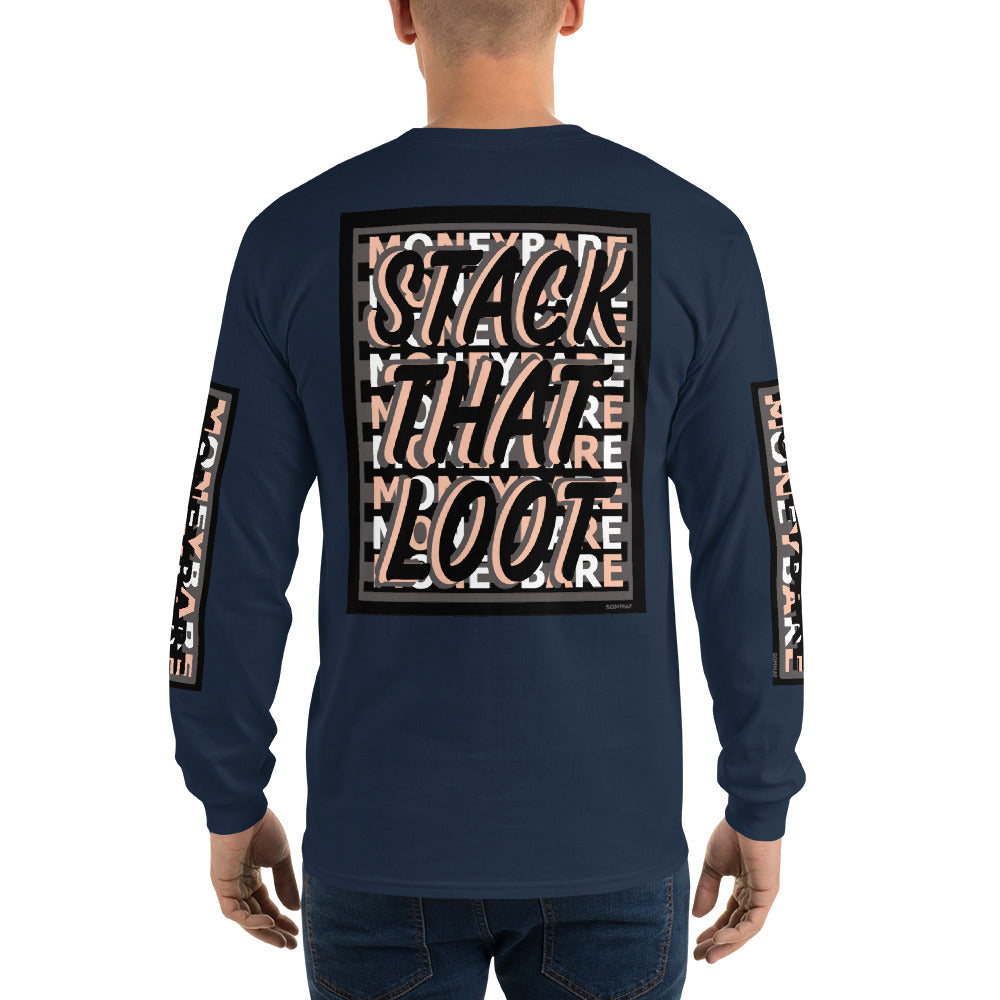 STL-1 Men’s Long Sleeve Shirt - Peach