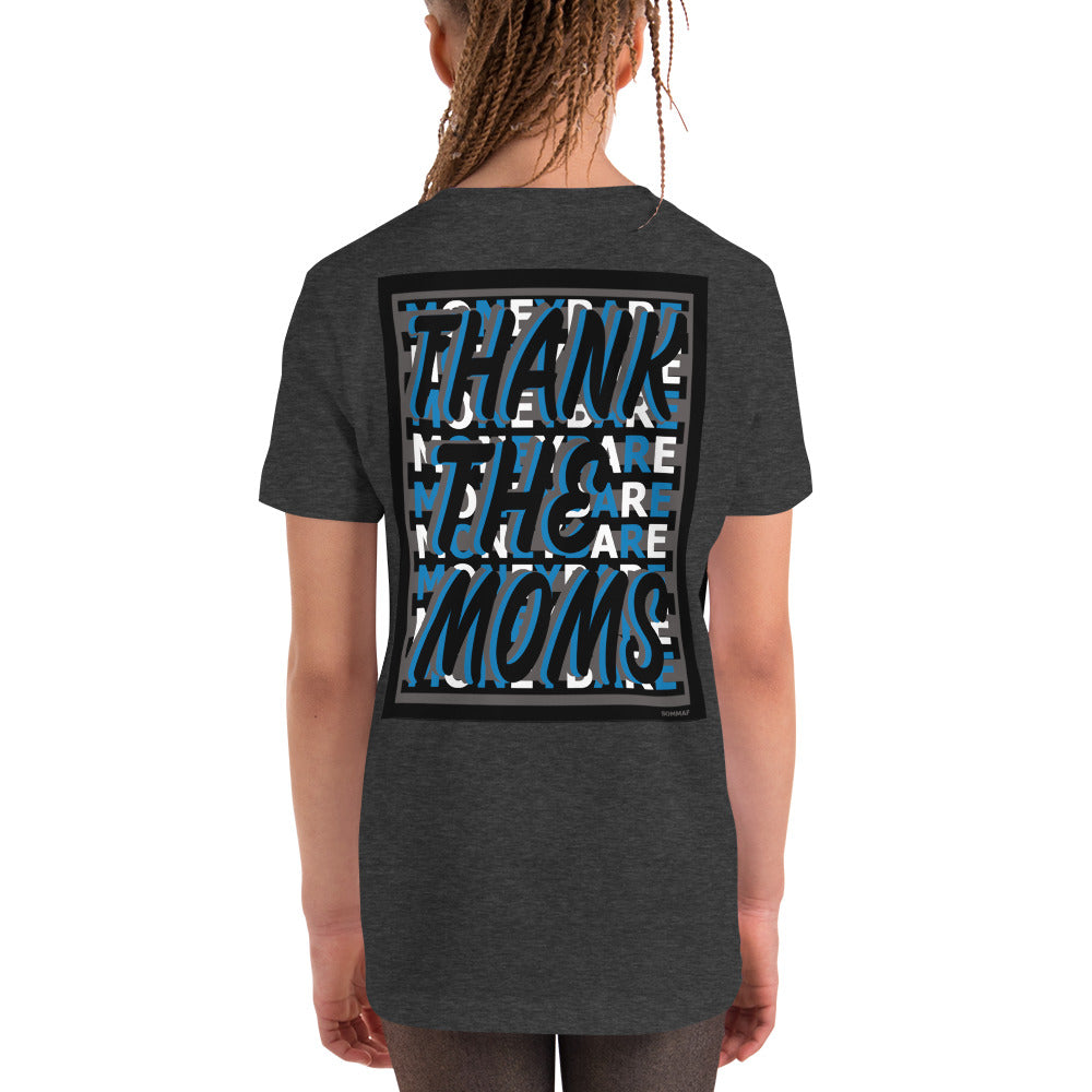 MONEYBARE TTM-1 Youth Short Sleeve Premium T-Shirt - Blue In Icon