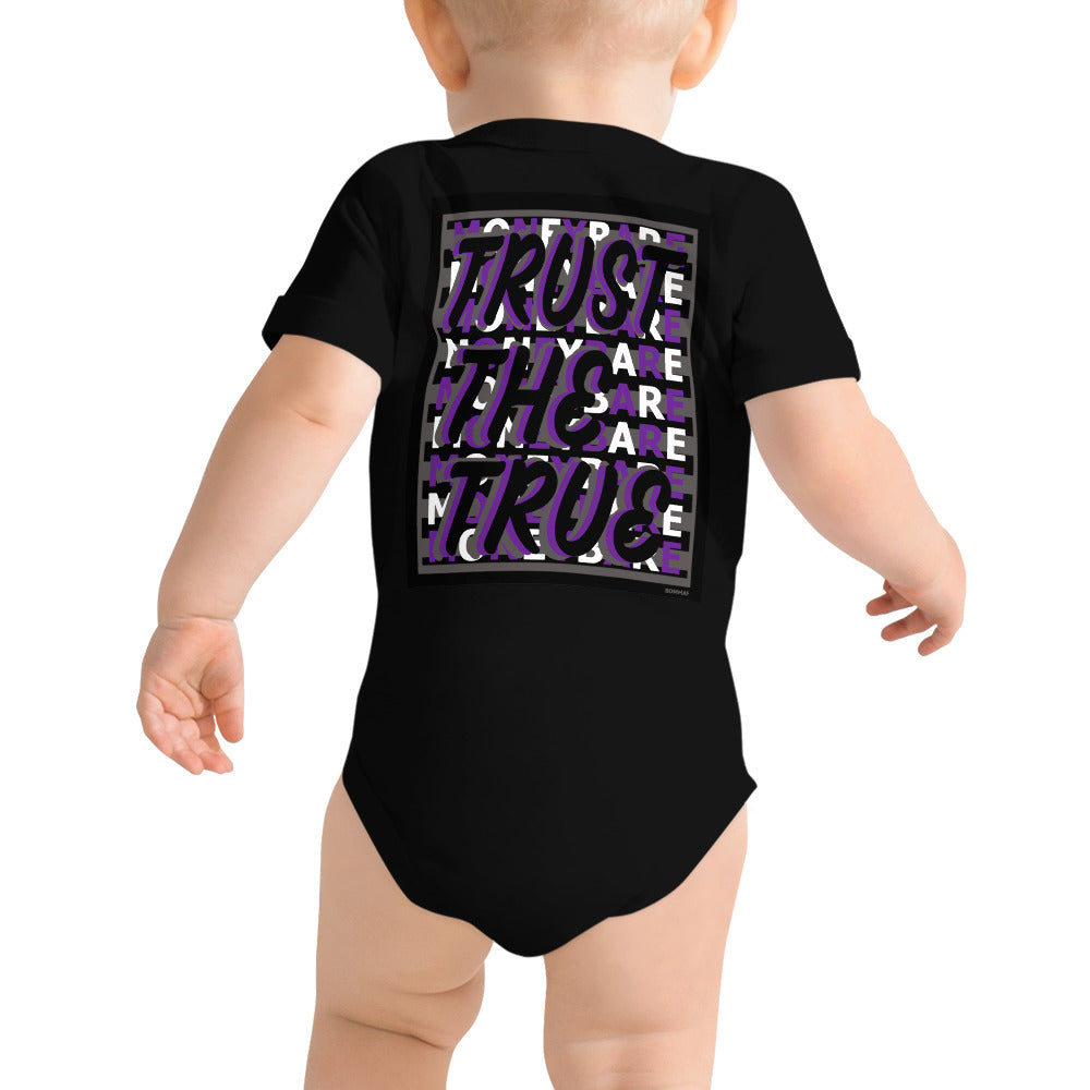 MONEYBARE TTT-1 Baby Bodysuit One-Piece Onesie - Purple