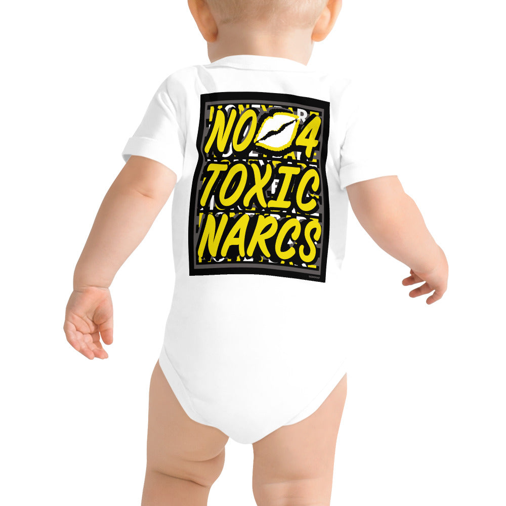 MONEYBARE N4TN-1 Baby Bodysuit One-Piece Onesie - Yellow In Icon