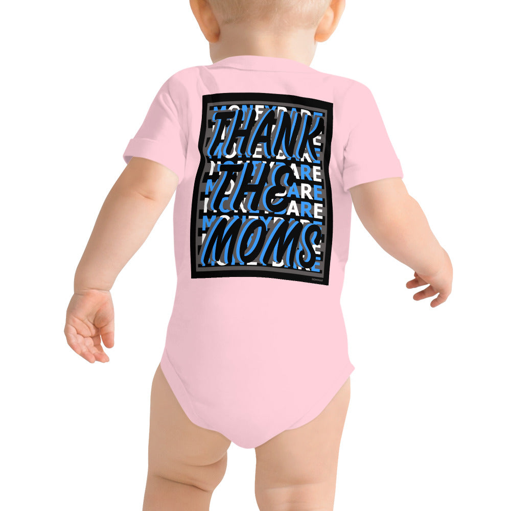 MONEYBARE TTM-1 Baby Bodysuit One-Piece Onesie - Aqua