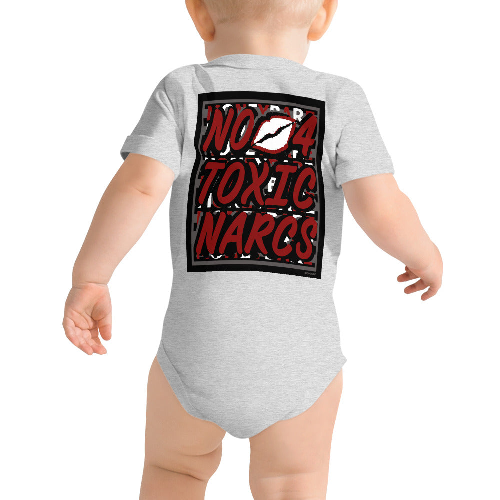 MONEYBARE N4TN-1 Baby Bodysuit One-Piece Onesie - Red
