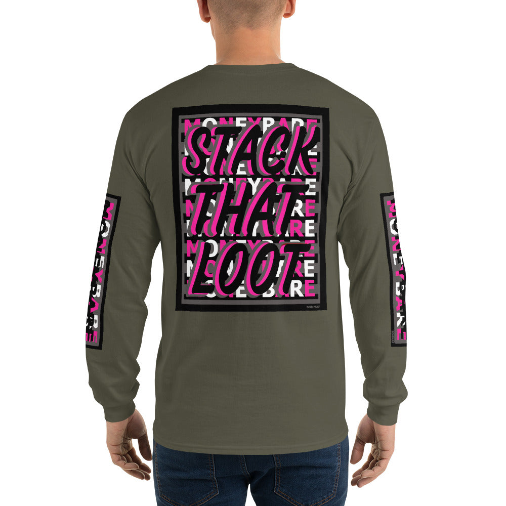 STL-1 Men’s Long Sleeve Shirt - Pink