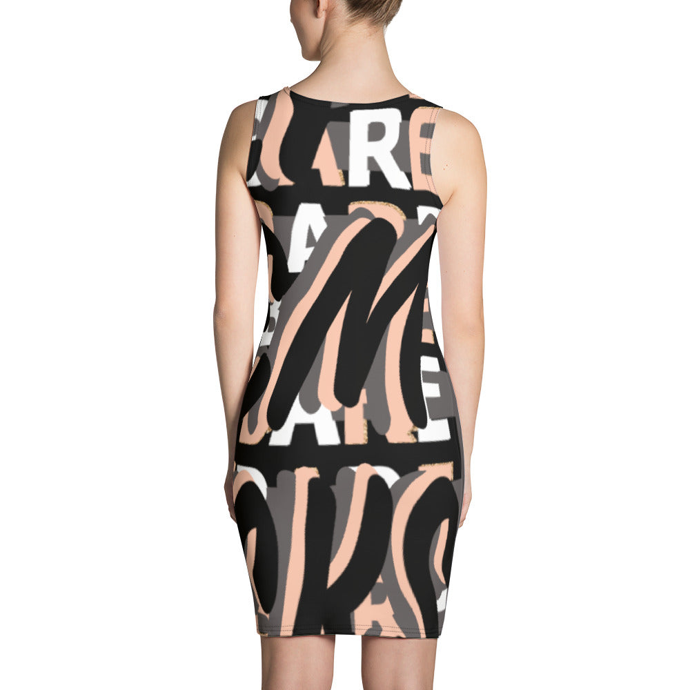 MONEYBARE Boss Fancy FTB-1 "Contouresque" Dress - Peach