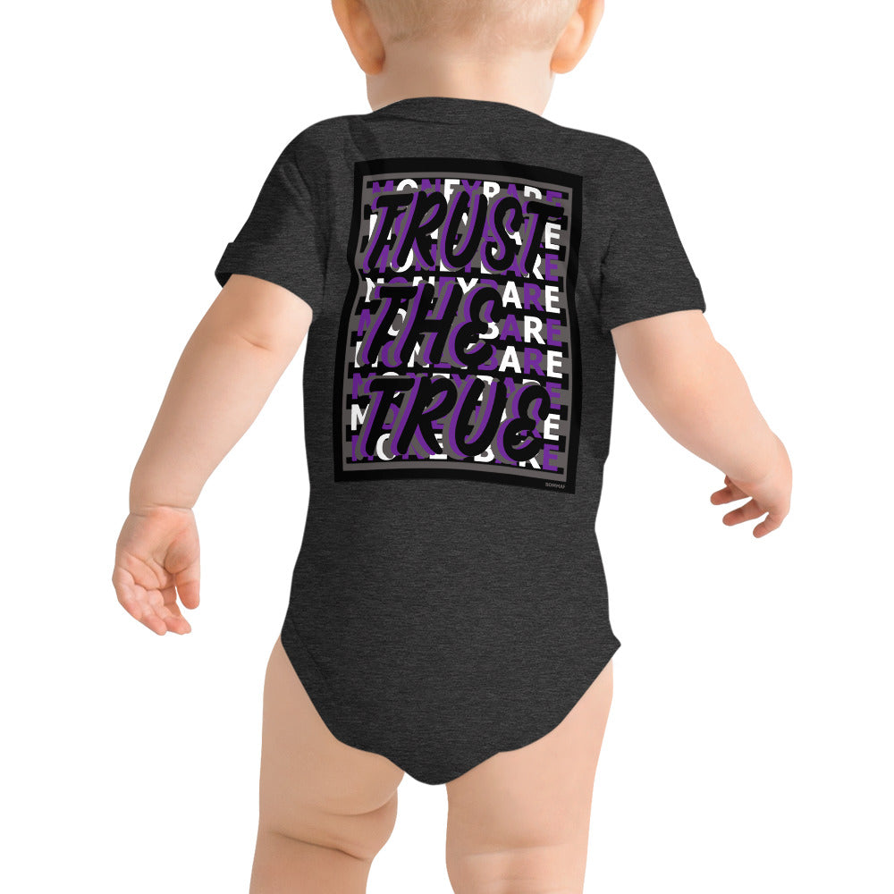 MONEYBARE TTT-1 Baby Bodysuit One-Piece Onesie - Purple