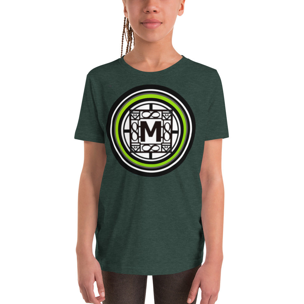 MONEYBARE TTM-1 Youth Short Sleeve Premium T-Shirt - Green In Icon