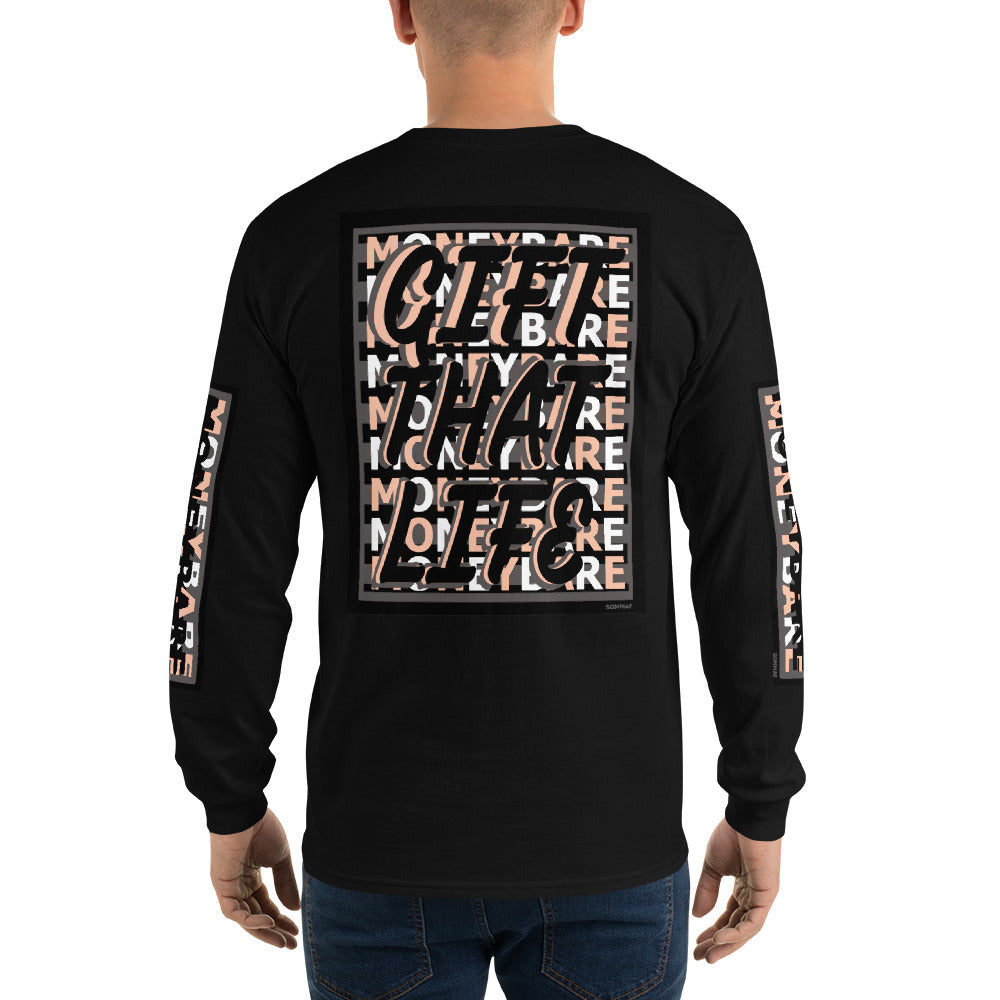 GTL-1 Men’s Long Sleeve Shirt - Peach