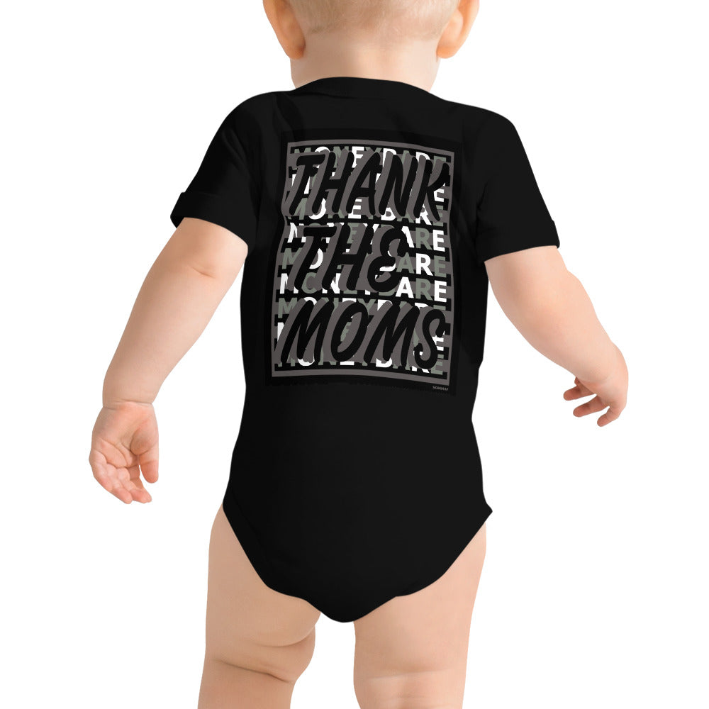 MONEYBARE TTM-1 Baby Bodysuit One-Piece Onesie - Grey
