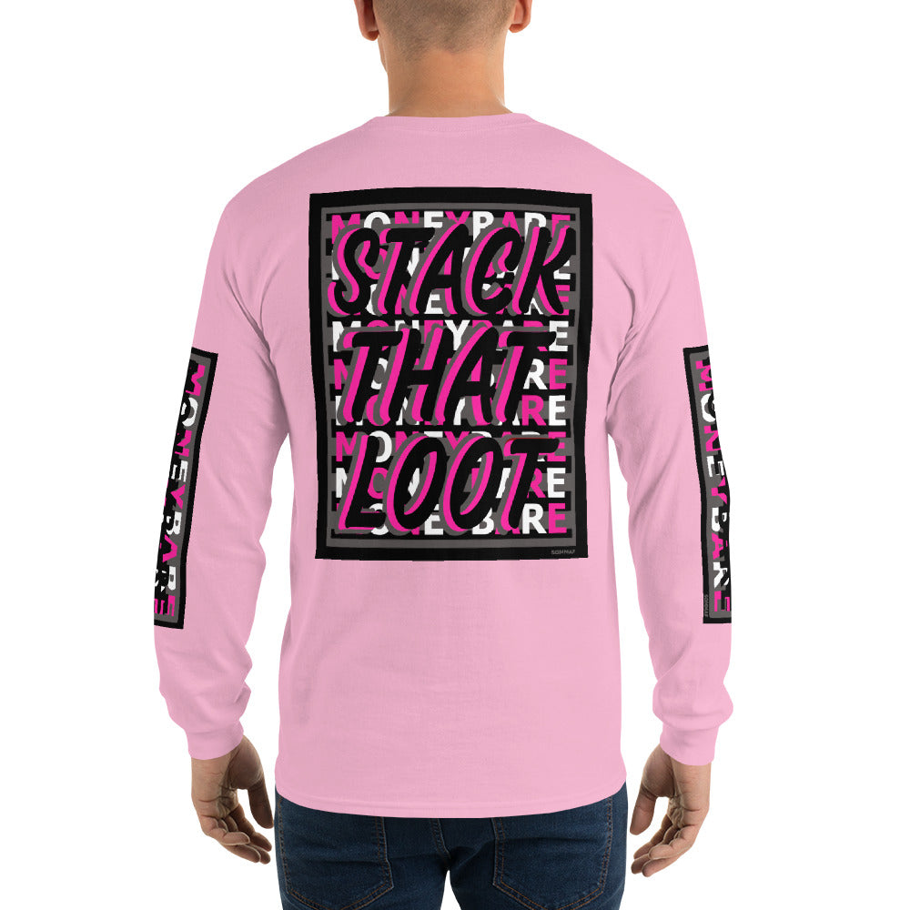STL-1 Men’s Long Sleeve Shirt - Pink