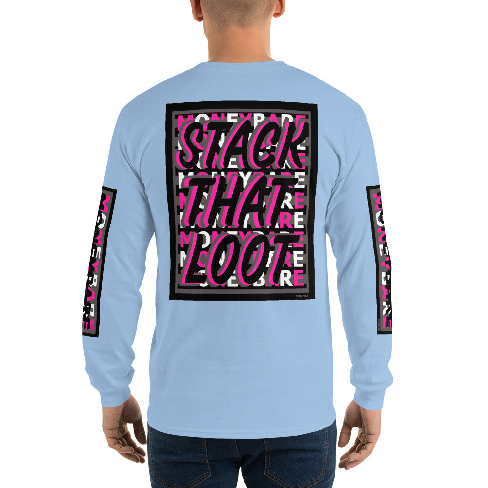 STL-1 Men’s Long Sleeve Shirt - Pink
