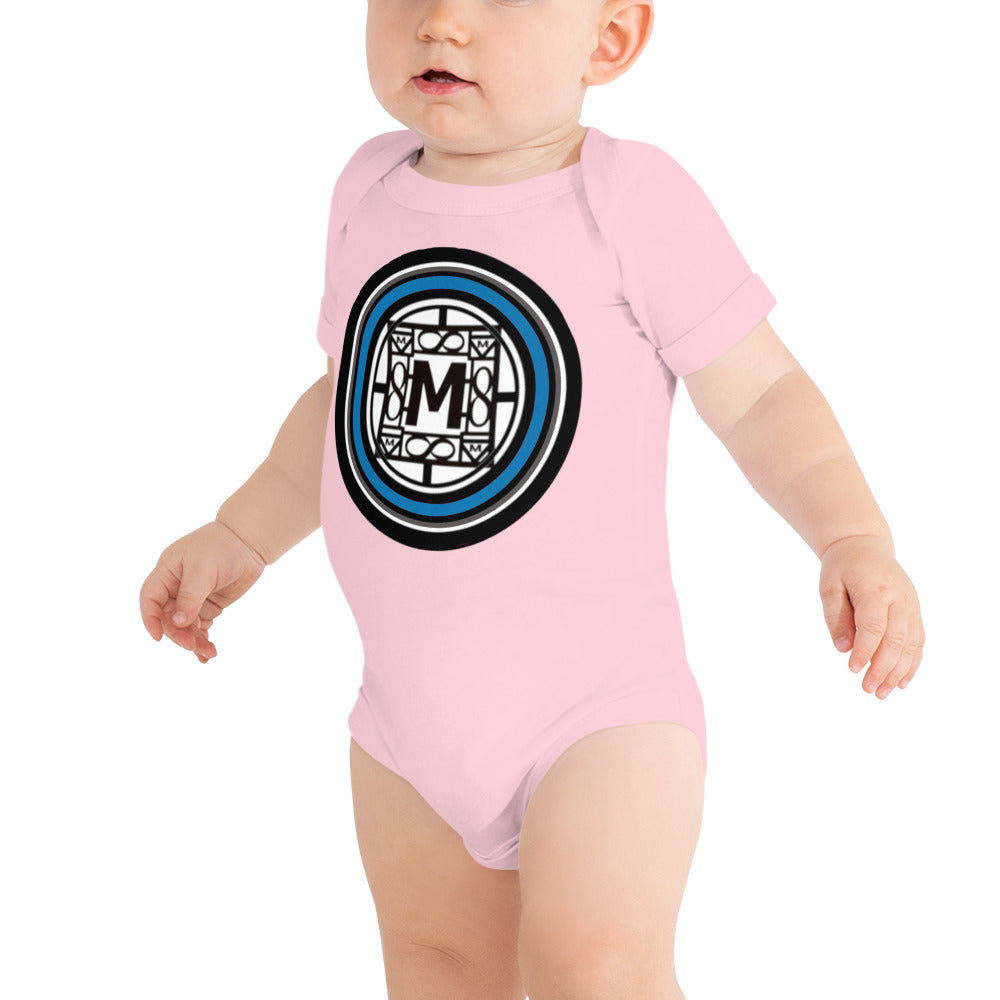 MONEYBARE TTM-1 Baby Bodysuit One-Piece Onesie - Blue