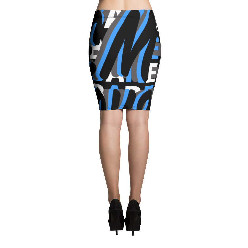 MONEYBARE Boss Fancy FTB-1 Pencil Skirt - Aqua