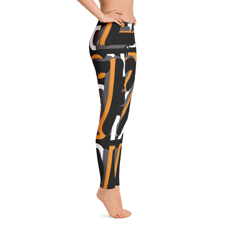 MONEYBARE Boss Fancy FTB-1 "Contouresque" Leggings - Orange