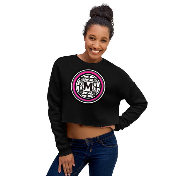 MONEYBARE N14NT-1 Crop Sweatshirt - Pink In Icon