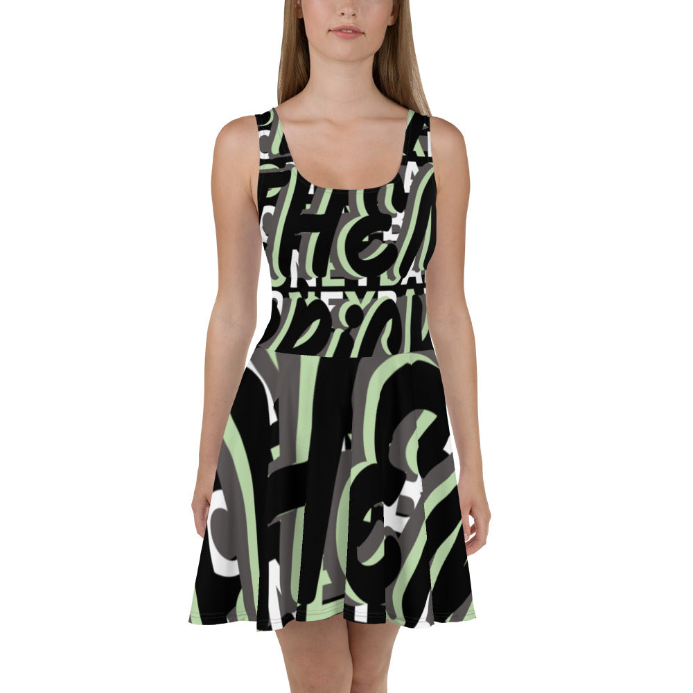 MONEYBARE Boss Fancy FTB-1 Flared Twirly Sun-Fun Dress - Mint Green