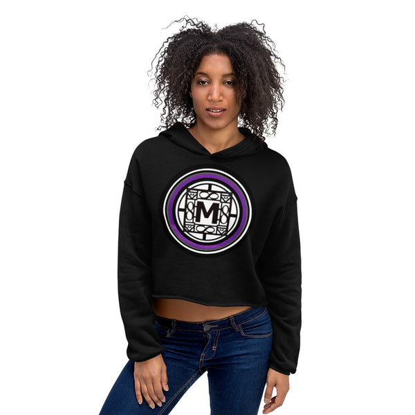 MONEYBARE Crop Hoodie - Purple In Icon