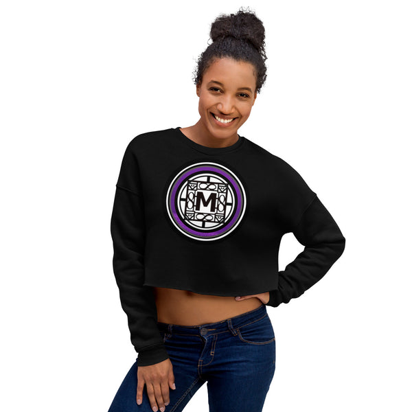 MONEYBARE NS4N-1 Crop Sweatshirt - Purple In Icon