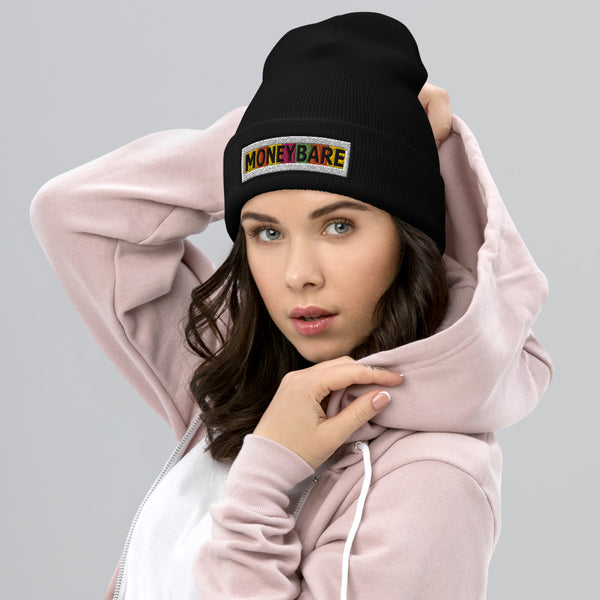 MONEYBARE Cuffed Beanie/Skully - Spectrum/Rainbow