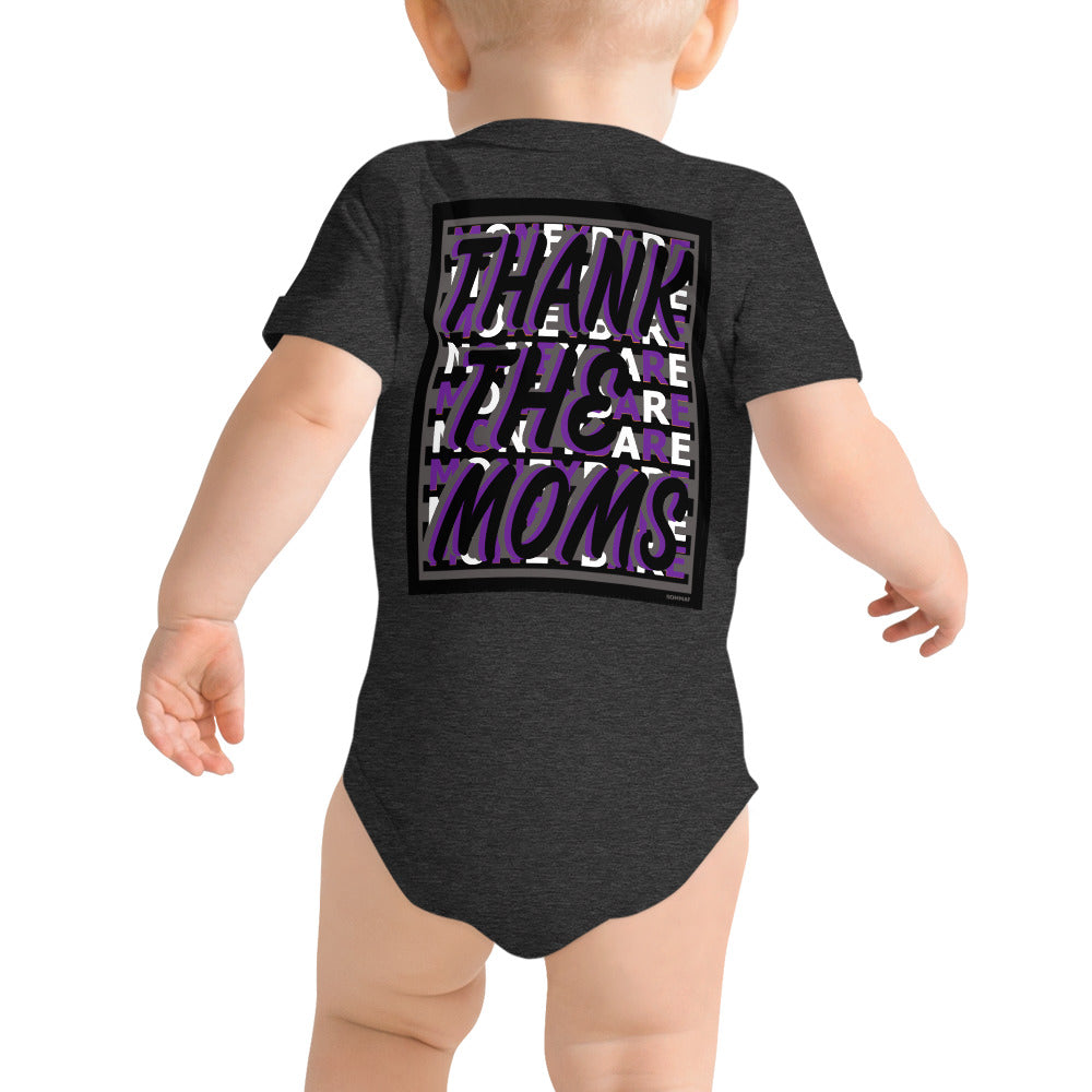 MONEYBARE TTM-1 Baby Bodysuit One-Piece Onesie - Purple
