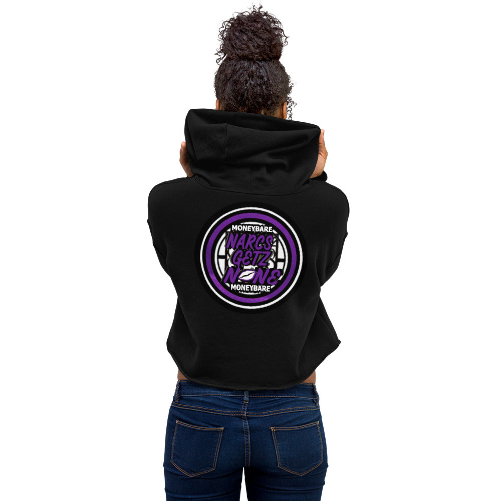 MONEYBARE NGN-1 Crop Hoodie - Purple In Icon
