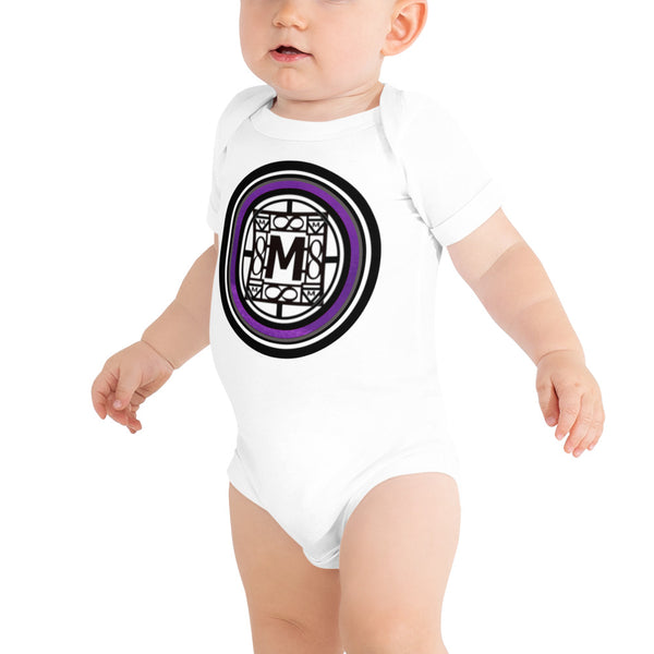 MONEYBARE FTB-1 Baby Bodysuit One-Piece Onesie - Purple