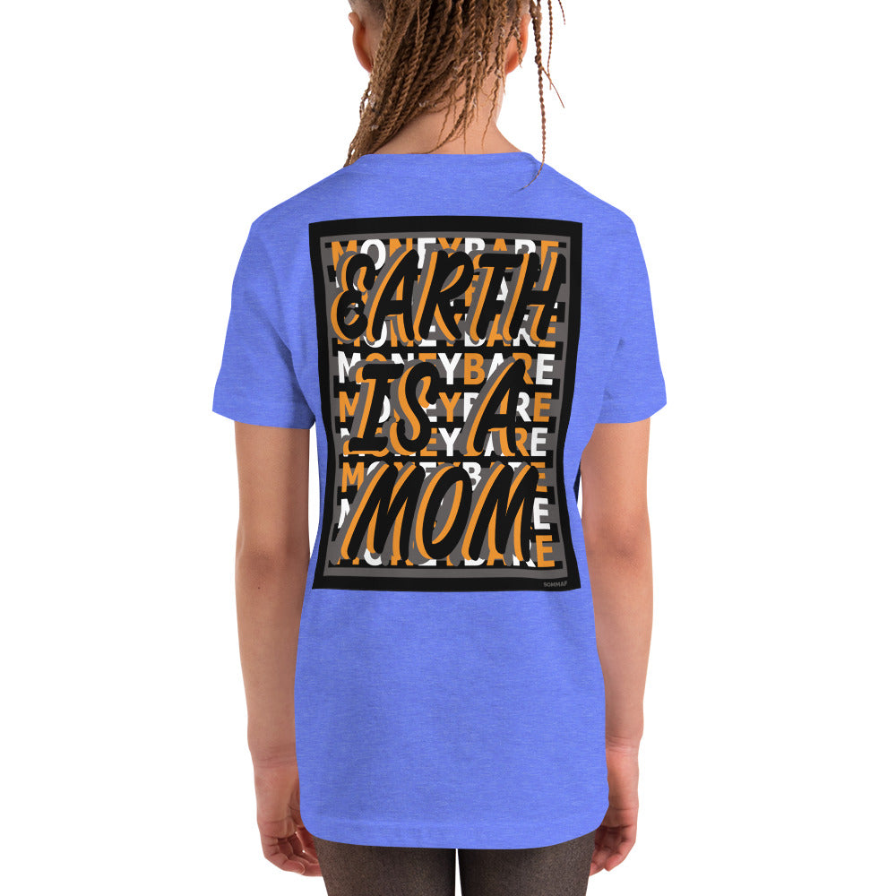 MONEYBARE EIAM-1 Youth Short Sleeve Premium T-Shirt - Orange In Icon