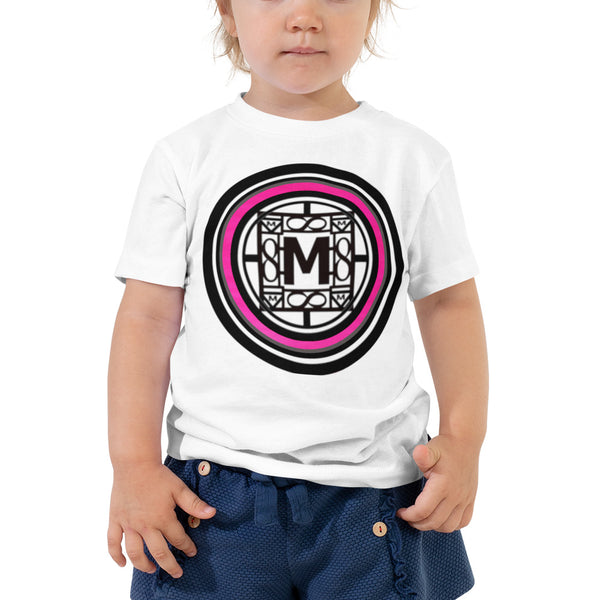 MONEYBARE N4TN-1 Toddler Short Sleeve Tee - Pink In Icon