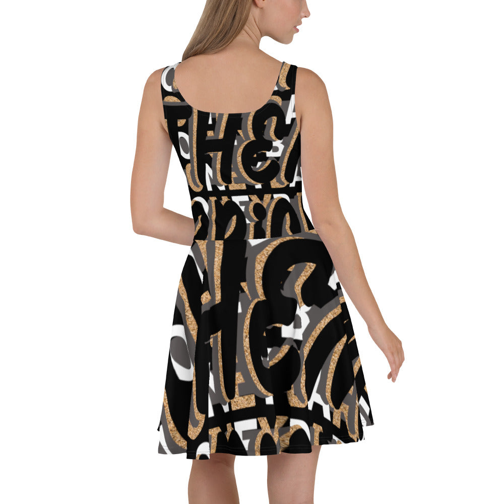 MONEYBARE Boss Fancy FTB-1 Flared Twirly Sun-Fun Dress - Sand in Icon
