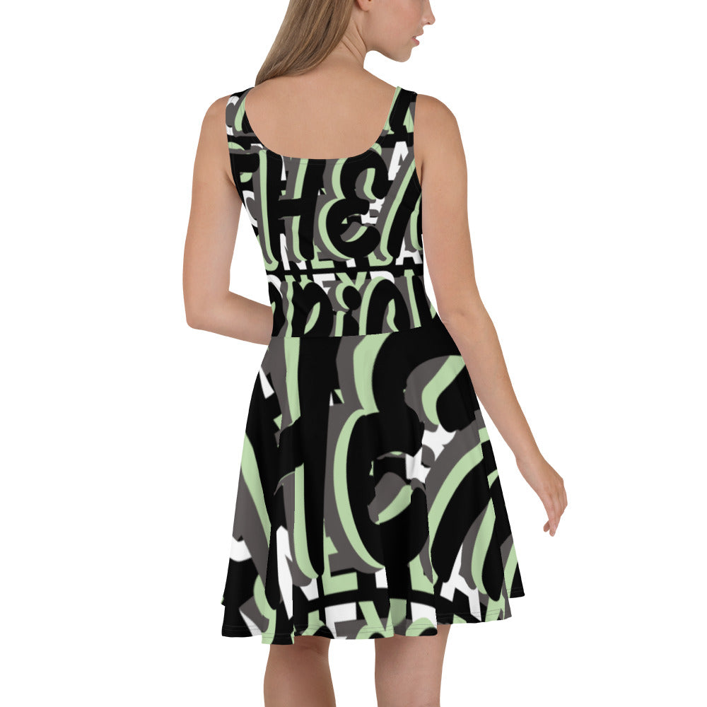 MONEYBARE Boss Fancy FTB-1 Flared Twirly Sun-Fun Dress - Mint Green