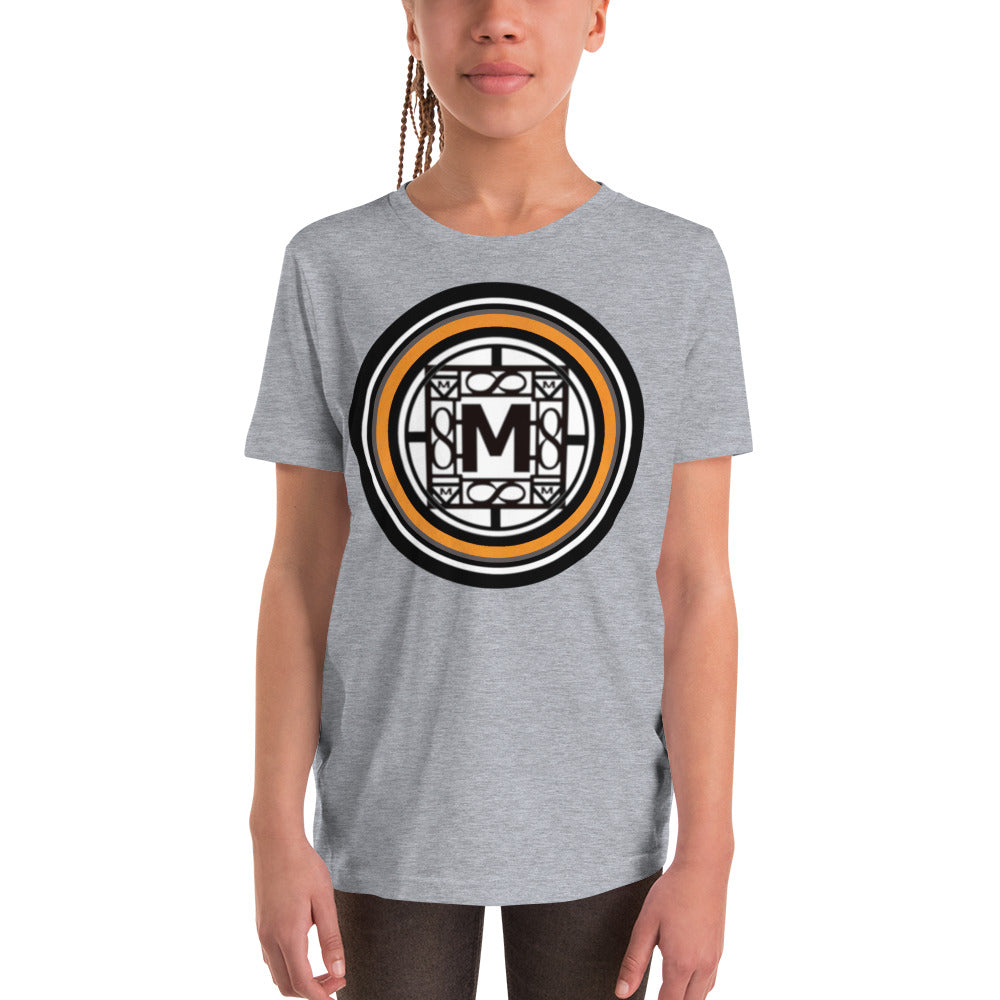 MONEYBARE EIAM-1 Youth Short Sleeve Premium T-Shirt - Orange In Icon