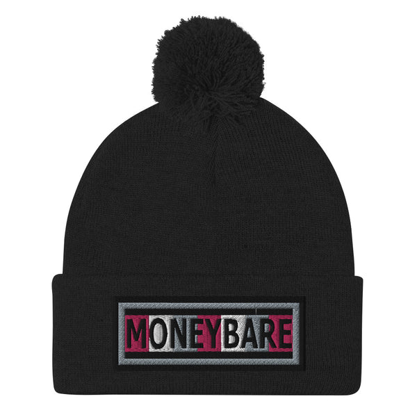 MONEYBARE Pom-Pommed Beanie - Pink