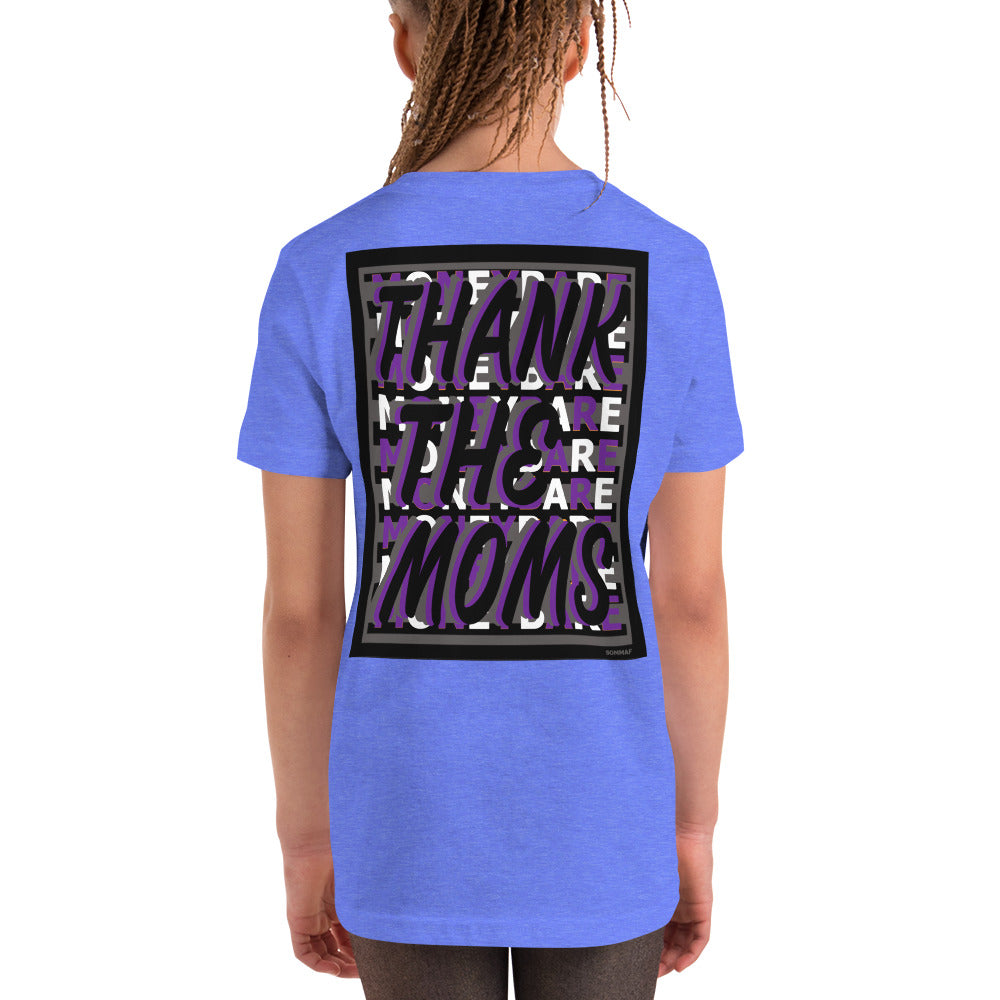 MONEYBARE TTM-1 Youth Short Sleeve Premium T-Shirt - Purple In Icon