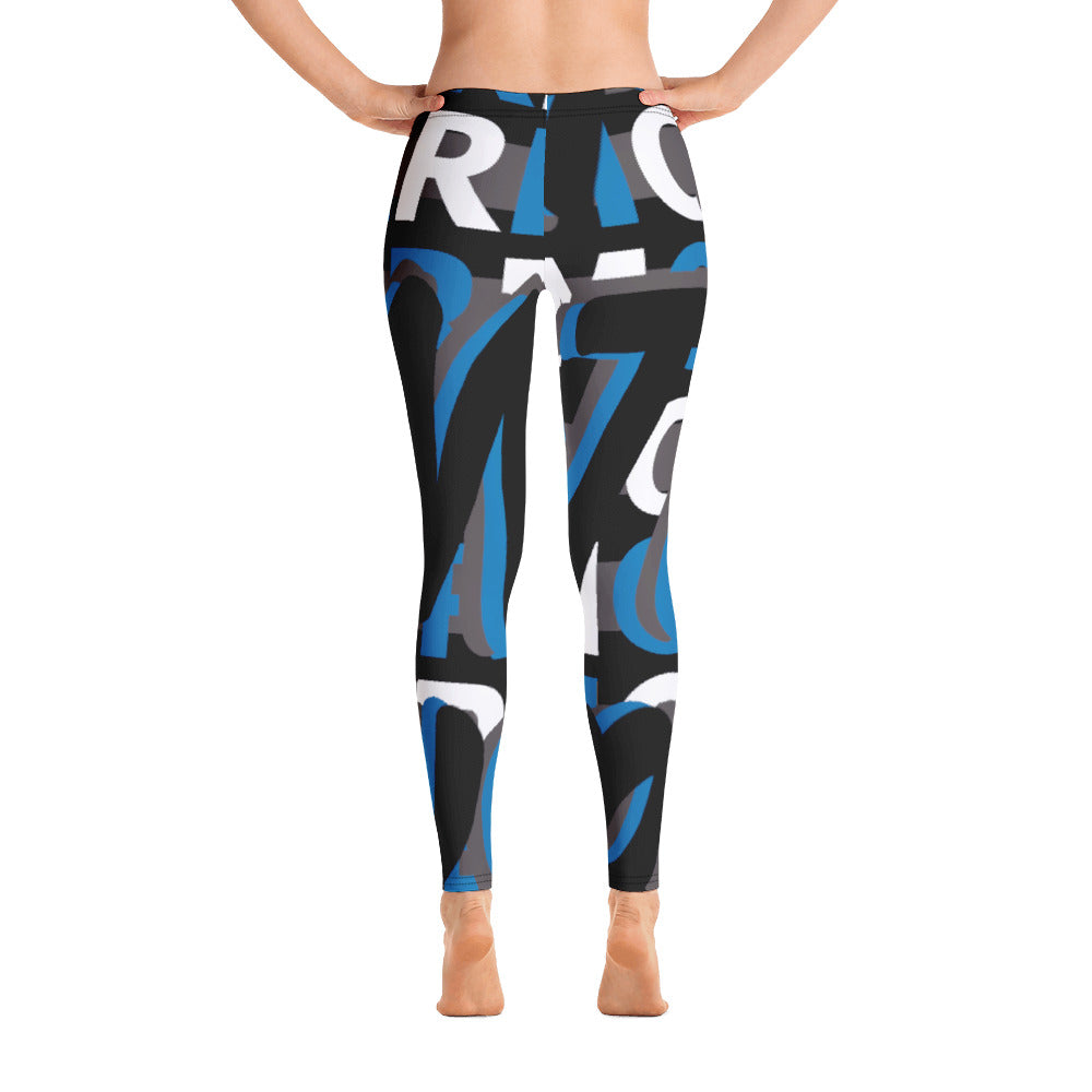 MONEYBARE Boss Fancy FTB-1 "Contouresque" Leggings - Blue in Icon
