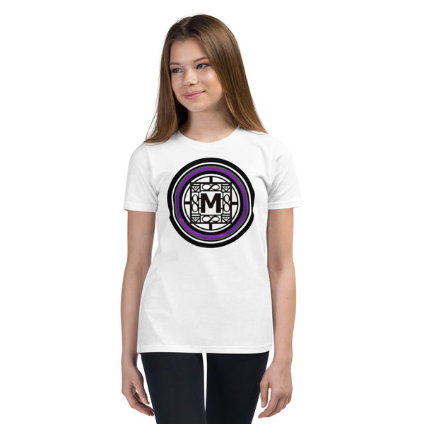 MONEYBARE N4TN-1 Youth Short Sleeve Premium T-Shirt - Purple In Icon