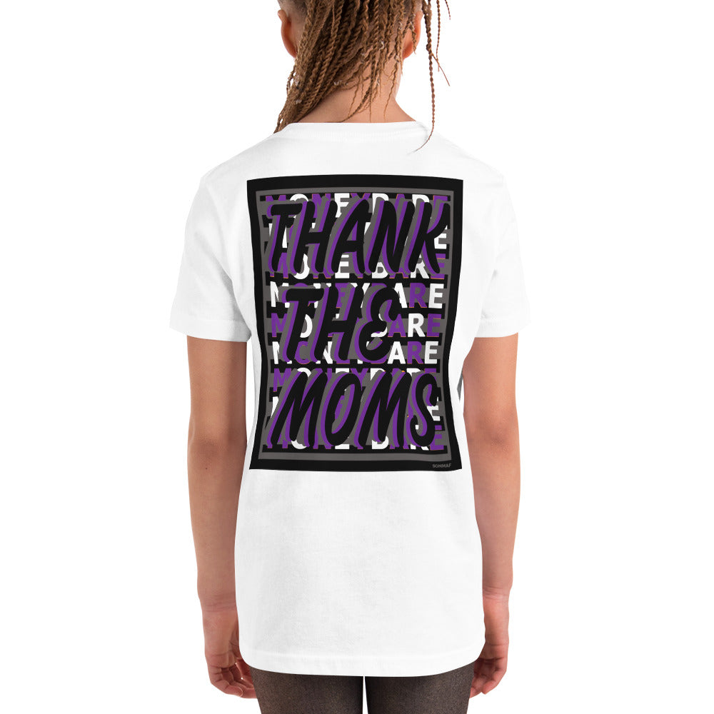 MONEYBARE TTM-1 Youth Short Sleeve Premium T-Shirt - Purple In Icon