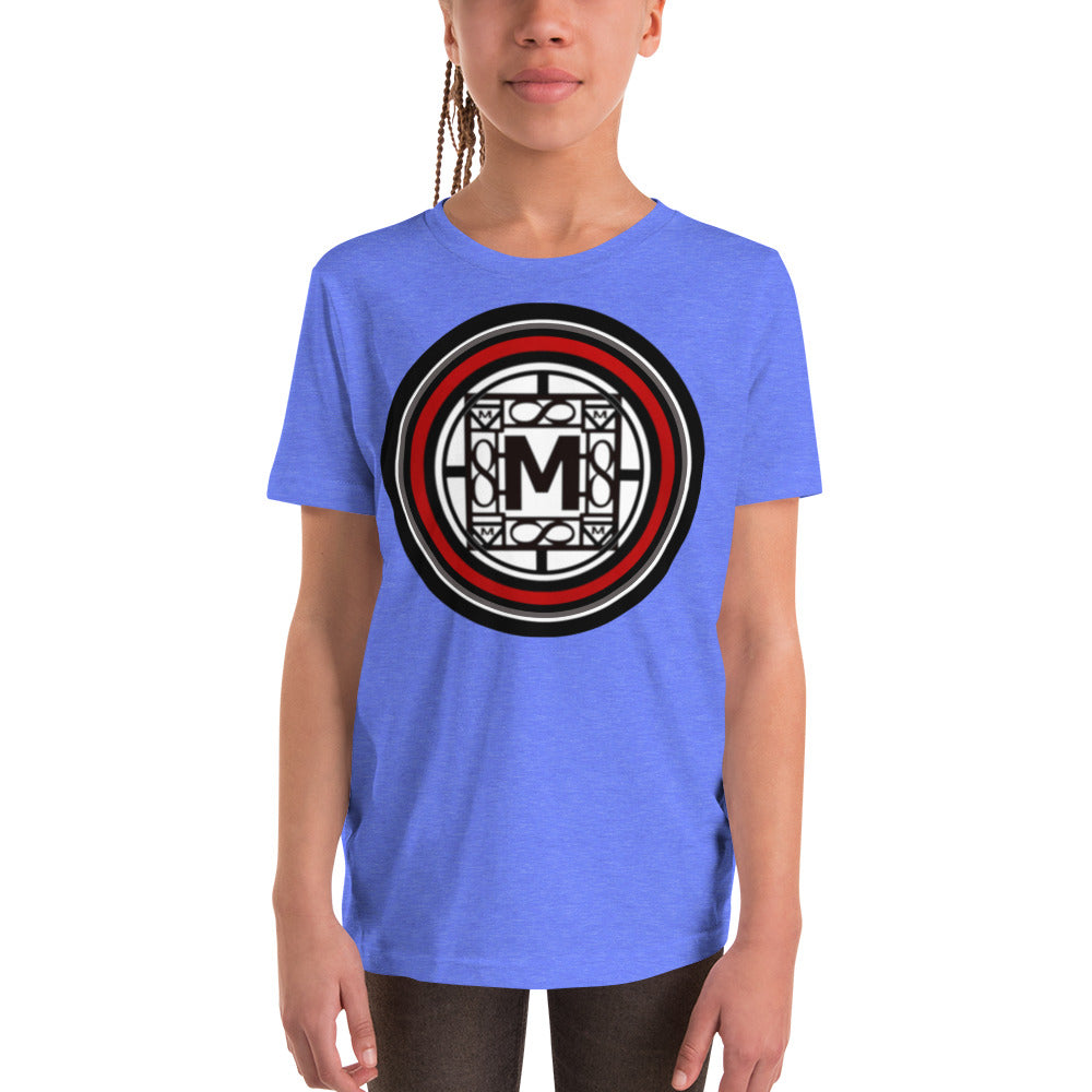 MONEYBARE TTM-1 Youth Short Sleeve Premium T-Shirt - Red In Icon