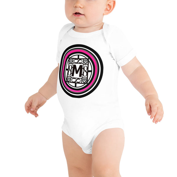 MONEYBARE N4TN-1 Baby Bodysuit One-Piece Onesie - Pink