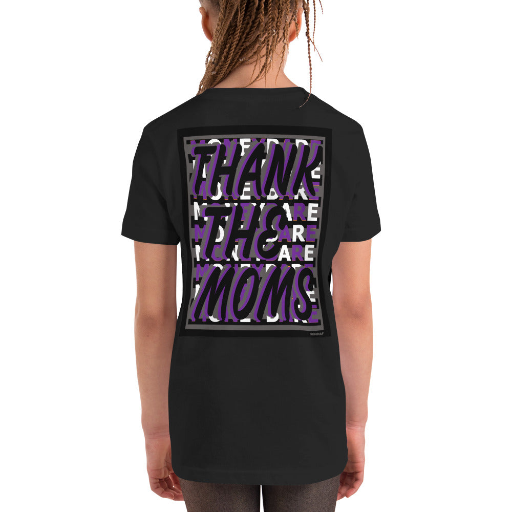 MONEYBARE TTM-1 Youth Short Sleeve Premium T-Shirt - Purple In Icon