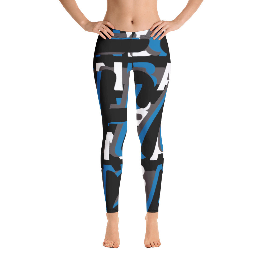 MONEYBARE Boss Fancy FTB-1 "Contouresque" Leggings - Blue in Icon