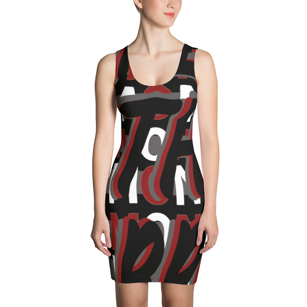 MONEYBARE Boss Fancy FTB-1 "Contouresque" Dress - Red in Icon