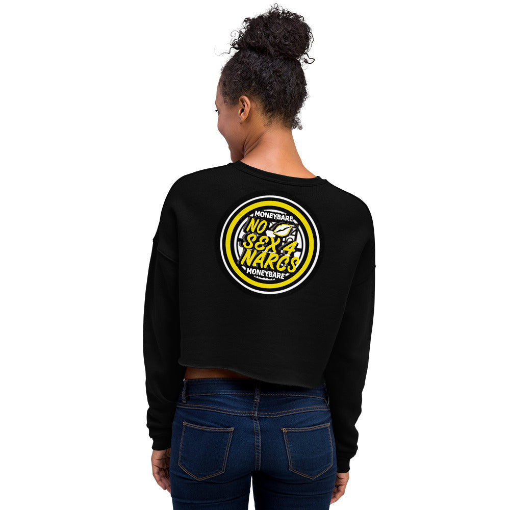 MONEYBARE NS4N-1 Crop Sweatshirt - Yellow In Icon