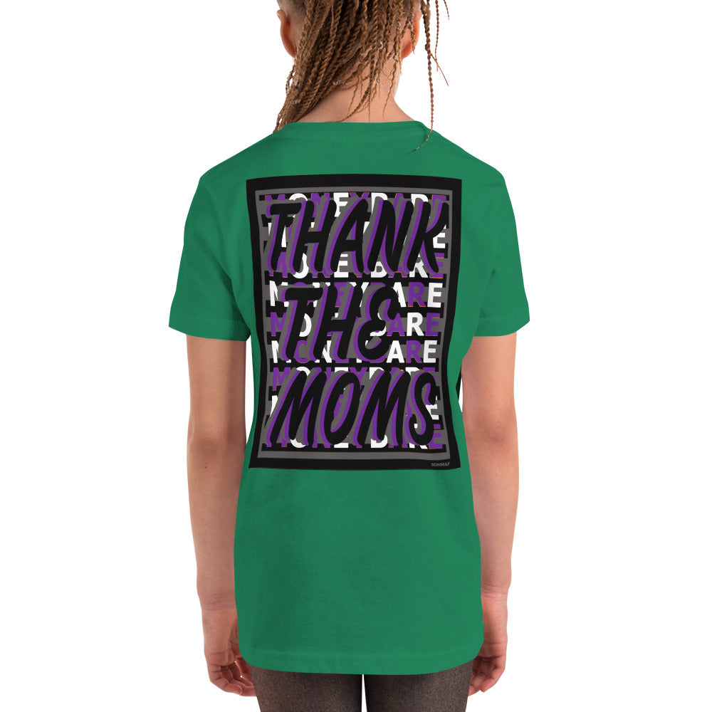 MONEYBARE TTM-1 Youth Short Sleeve Premium T-Shirt - Purple In Icon