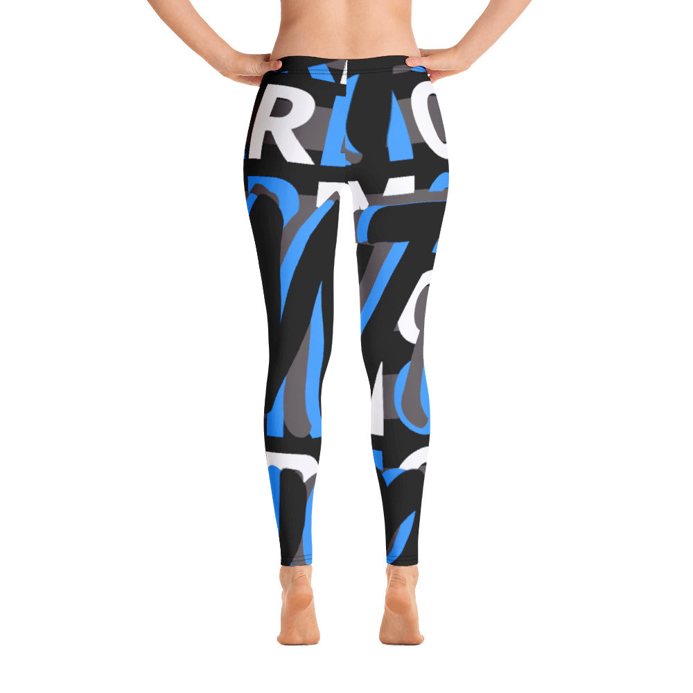 MONEYBARE Boss Fancy FTB-1 "Contouresque" Leggings - Aqua