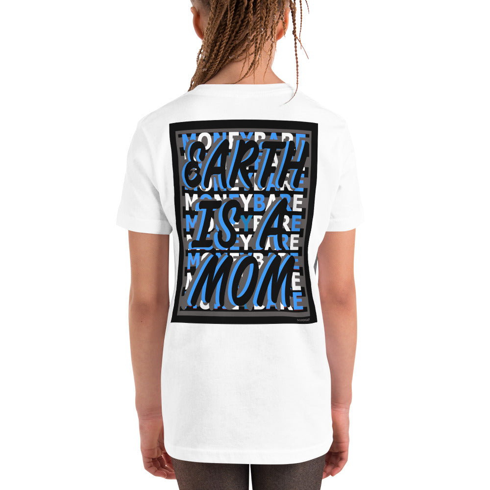 MONEYBARE EIAM-1 Youth Short Sleeve Premium T-Shirt - Aqua In Icon