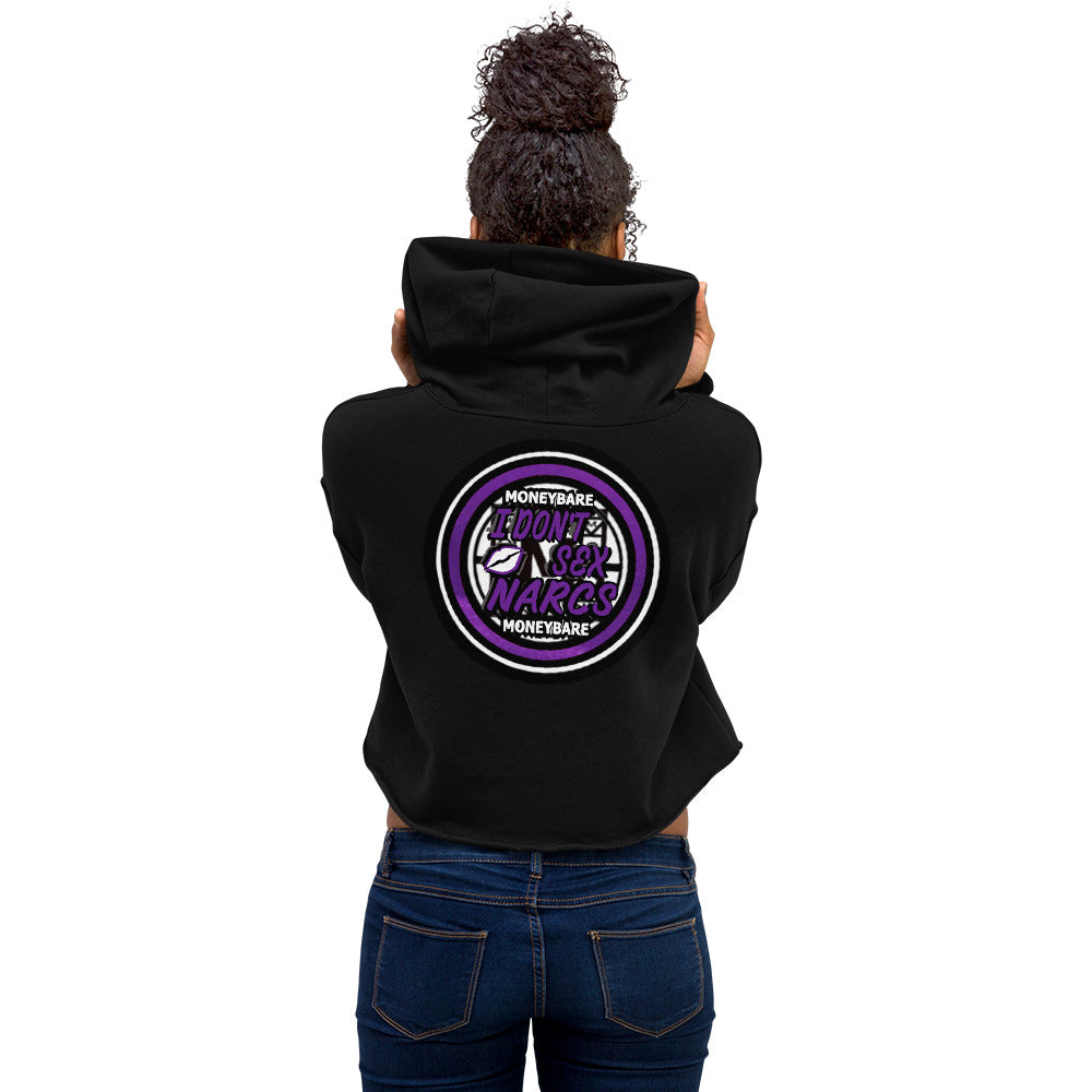 MONEYBARE IDSN-1 Crop Hoodie - Purple In Icon