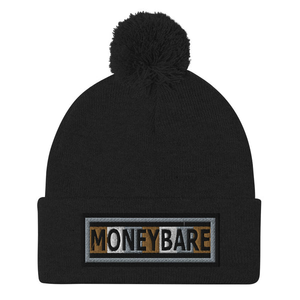 MONEYBARE Pom-Pommed Beanie - Sand