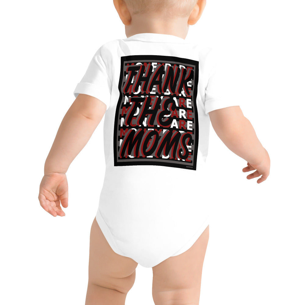 MONEYBARE TTM-1 Baby Bodysuit One-Piece Onesie - Red